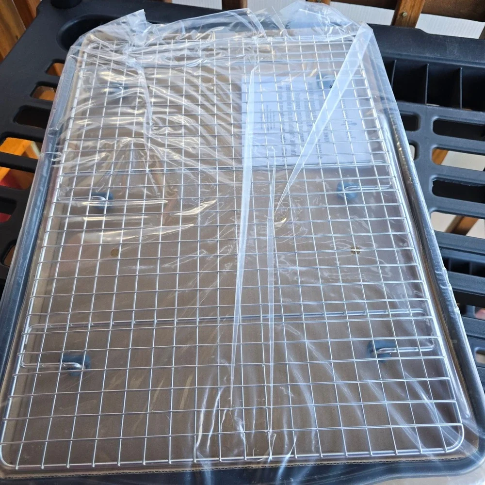 Pampered Chef Brilliance Nonstick Half Sheet Pan With Rack 101217 Grey New